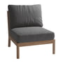 Fritz Hansen - Skagerak Tradition Outdoor Sofa Mittelmodul, Teak / charcoal