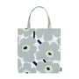 Marimekko - Pieni Unikko Tasche aus Baumwolle, cotton / grau / sand