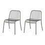 Blomus - Yua Wire Outdoor Stuhl, granite gray (2er-Set)
