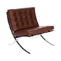 Knoll - Barcelona Relax Sessel, Chrom / Leder braun Venezia