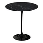 Knoll - Saarinen Tulip Beistelltisch rund, H 52 x Ø 51 cm, Marmor Nero Marquina / schwarz