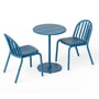 Fatboy - Fred's Outdoor Tisch Ø 60 cm + Stuhl (2er Set), wave blue (Exklusive Edition)