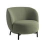 Kartell - Lunam Sessel, schwarz / grün (Stoff Orsetto)