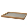 Lind DNA - Even Teak Tablett Square L, Teak / Nupo light grey	