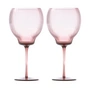 Pols Potten - Pum Coupe Weinglas L, dunkelviolett (2er-Set)