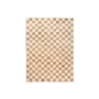 Ferm Living - Check Woll-Jute Teppich, 140 x 200 cm, off-white / natural