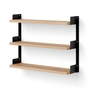 New Works - Tea Wandregal, Eiche / schwarz