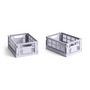 HAY - Colour Crate Korb Mini, 17 x 13 cm, lavender, recycled (2er-Set)