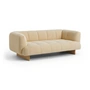 HAY - Quilton Lift 2-Sitzer Sofa, Eiche / ocre white (Tartaglia 857)