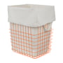 Mette Ditmer - Store-It Korb mit Leinentasche, L, orange 