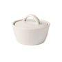 Broste Copenhagen - Nordic Vanilla Schale mit Deckel, Ø 8 cm x H 6 cm, weiß 