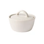 Broste Copenhagen - Nordic Vanilla Schale mit Deckel, Ø 8 cm x H 6 cm, weiß 