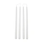 Broste Copenhagen - Smooth Kerze, H 38 cm, weiß (4er-Set)