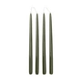 Broste Copenhagen - Smooth Kerze, H 38 cm, grün (4er-Set)