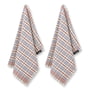 Humdakin - Geschirrtuch Organic Cotton, 45 x 70 cm, checkered race (2er-Set)