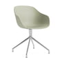 Hay - About A Chair AAC 220, Aluminium poliert / pastel green 2.0 (Filzgleiter)