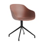 Hay - About A Chair AAC 220, schwarz / soft brick 2.0 (Filzgleiter)