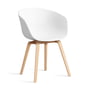 Hay - About A Chair AAC 22, Eiche geseift / white 2.0 (Filzgleiter)