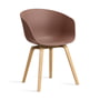 Hay - About A Chair AAC 22, Eiche lackiert / soft brick 2.0 (Filzgleiter)