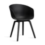 Hay - About A Chair AAC 22, Eiche schwarz lackiert / black 2.0 (Filzgleiter)