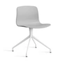 HAY - About A Chair AAC 10, weiß / concrete grey 2.0 (Filzgleiter)