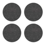 Hey Sign - Untersetzer rund, Ø 12 cm, graphit (4er-Set)