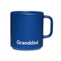 Design Letters - VIP Favourite Porzellan Becher mit Henkel, Granddad / midnight blue