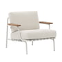 Muuto - Settle Outdoor Lounge Chair, grau / grau (Stoff Laze 1)