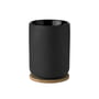 Stelton - Theo Thermo-Teebecher mit Untersetzer, 0,25 l, schwarz