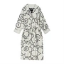 Marimekko - Piirto Unikko Bademantel L, ivory / black