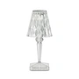 Kartell - Battery Akku-Tischleuchte H 30 cm, glasklar