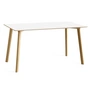 HAY - Copenhague CPH Deux 210 2.0 Esstisch, 140 x 75 cm, Eiche matt lackiert / Laminat pearl white