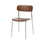 Thonet - S 243 Stuhl, Chrom / Nussbaum klar lackiert