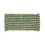 HAY - Coco Fußmatte, stripe wave, dunkelgrün / weiß