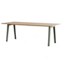 TipToe - NEW MODERN Esstisch 95 x 220 cm, Eiche / eucalyptus grey