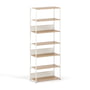 TipToe - Unit Regalsystem, H 215 x 84 cm, Eiche / cream white