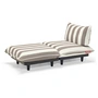 Fatboy - Paletti Outdoor Daybed, weiß / kakao gestreift