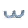 &klevering - Churros Kerzenhalter 27 x 4 x 9 cm, hellblau