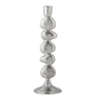 Bloomingville - Metina Kerzenständer, H 28,5 cm, silber