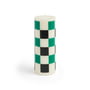 HAY - Column Kerze M, off-white / green / black check