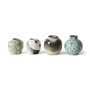 HKliving - 70's Keramik Vasen, canyon (4er-Set)