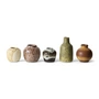 HKliving - 70's Keramik Vasen, pursuit (5er-Set)