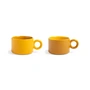 &klevering - Chiquito Tasse, 0,2 L, ocker (2er-Set)