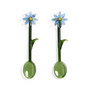 &klevering - Flora Löffel, blau (2er-Set)