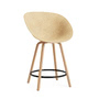 Normann Copenhagen - Mat Barstuhl 65 cm, hemp / schwarz