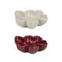 Marimekko - Unikko Schalen-Set, Ø 11 cm, burgundy / natur (2er-Set) 
