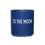 Design Letters - AJ Favourite Porzellan Becher, To the Moon / midnight blue