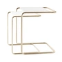 Thonet - JS. THONET a personal Interpretation by Jil Sander B 97 Nordic Satztisch-Set, Nickelsilver / Marmor glacier (2er-Set)