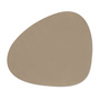 Lind DNA - Tischset Curve L, Corduroy clay braun