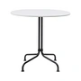 Gubi - Carmel Bistroesstisch, 75 x 75 cm, schwarz / clam white